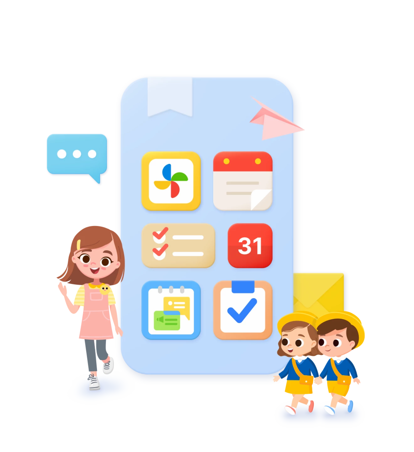 kidsnote landing page main image